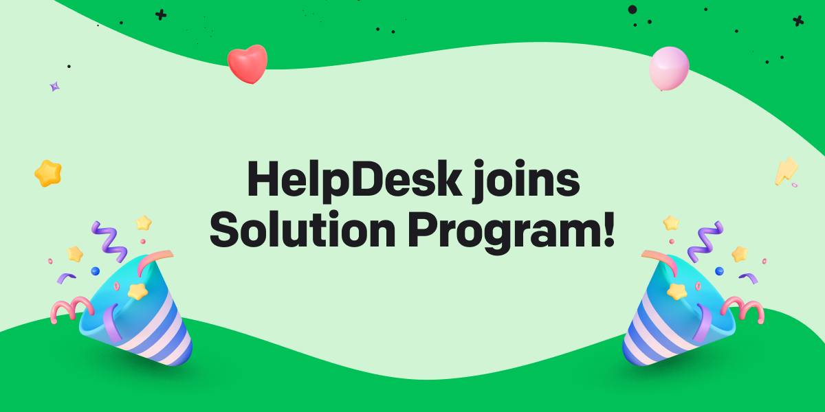 HelpDesk joined Solution Program!