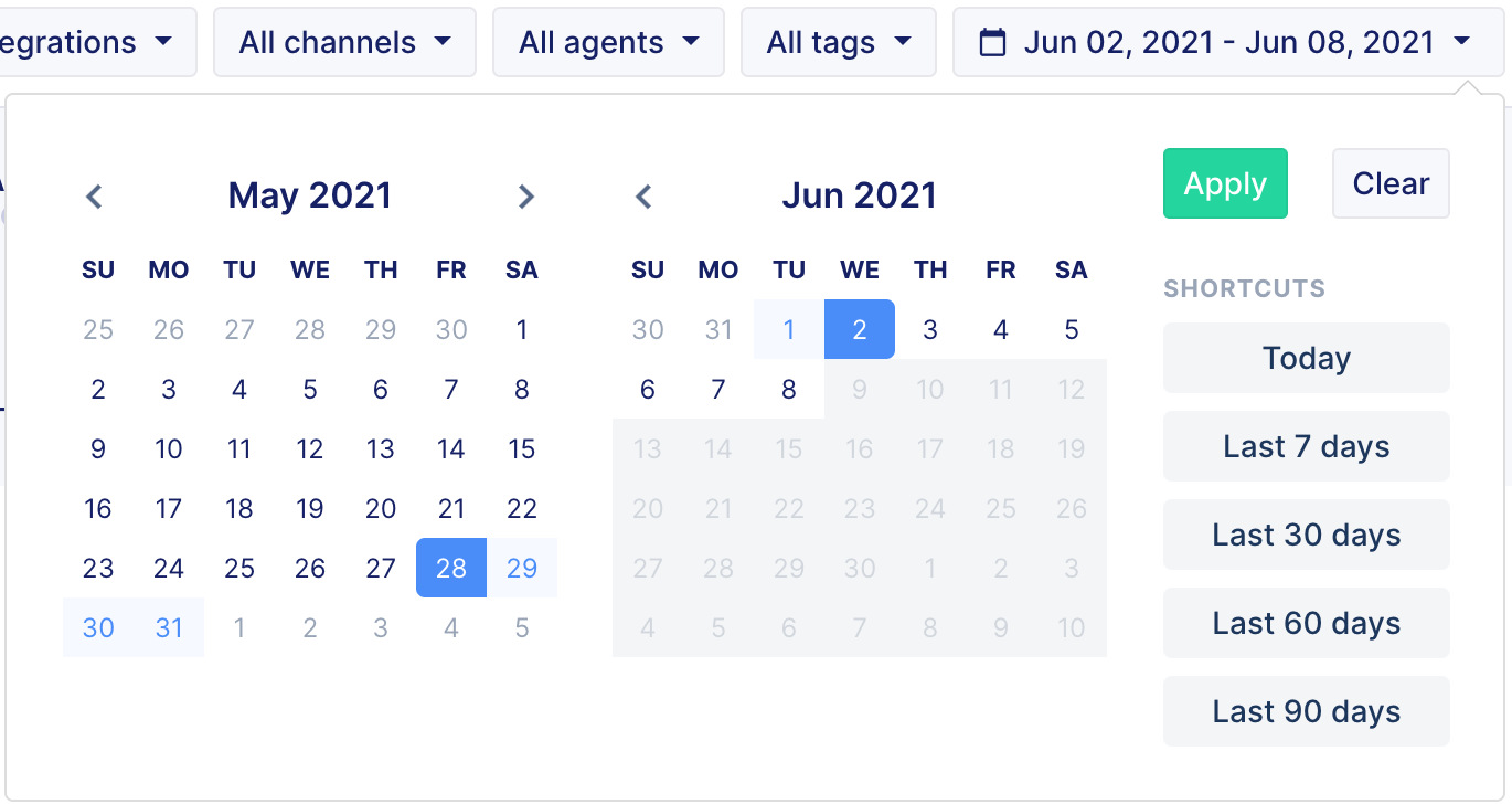 Date picker dropdown redesign