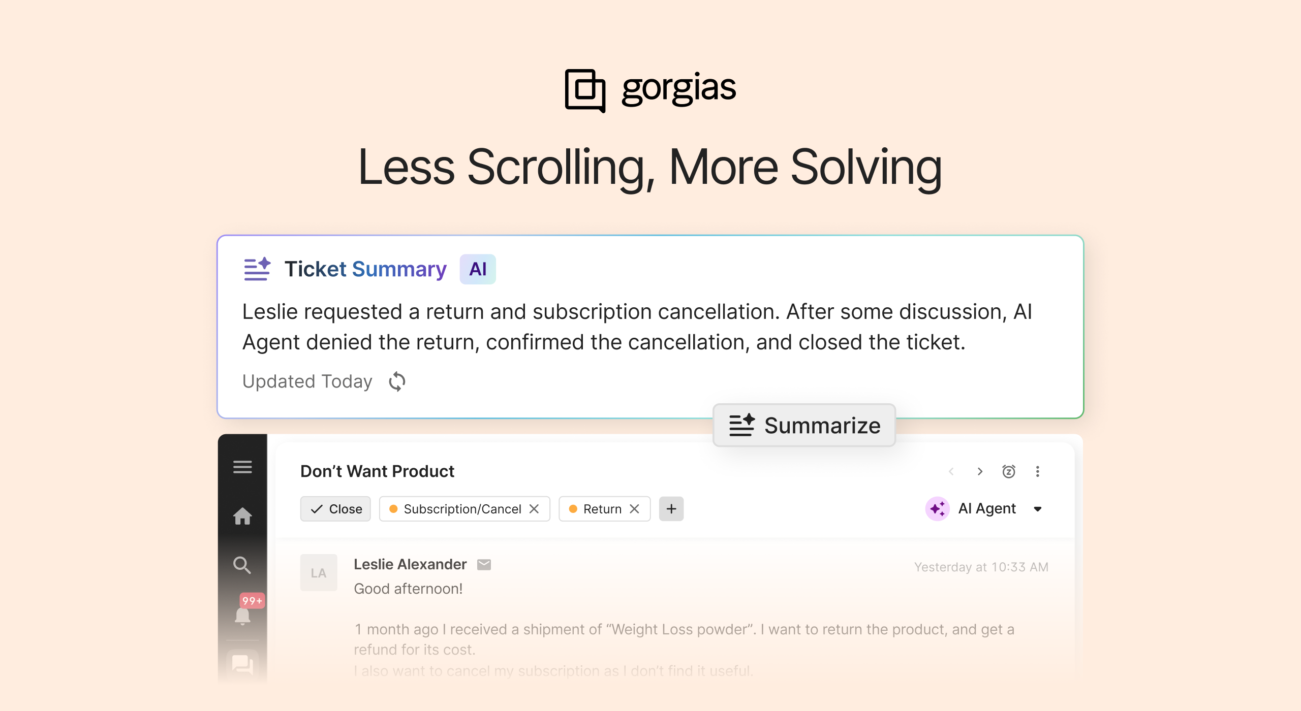 ✨ Introducing AI Summaries in the Ticket View
