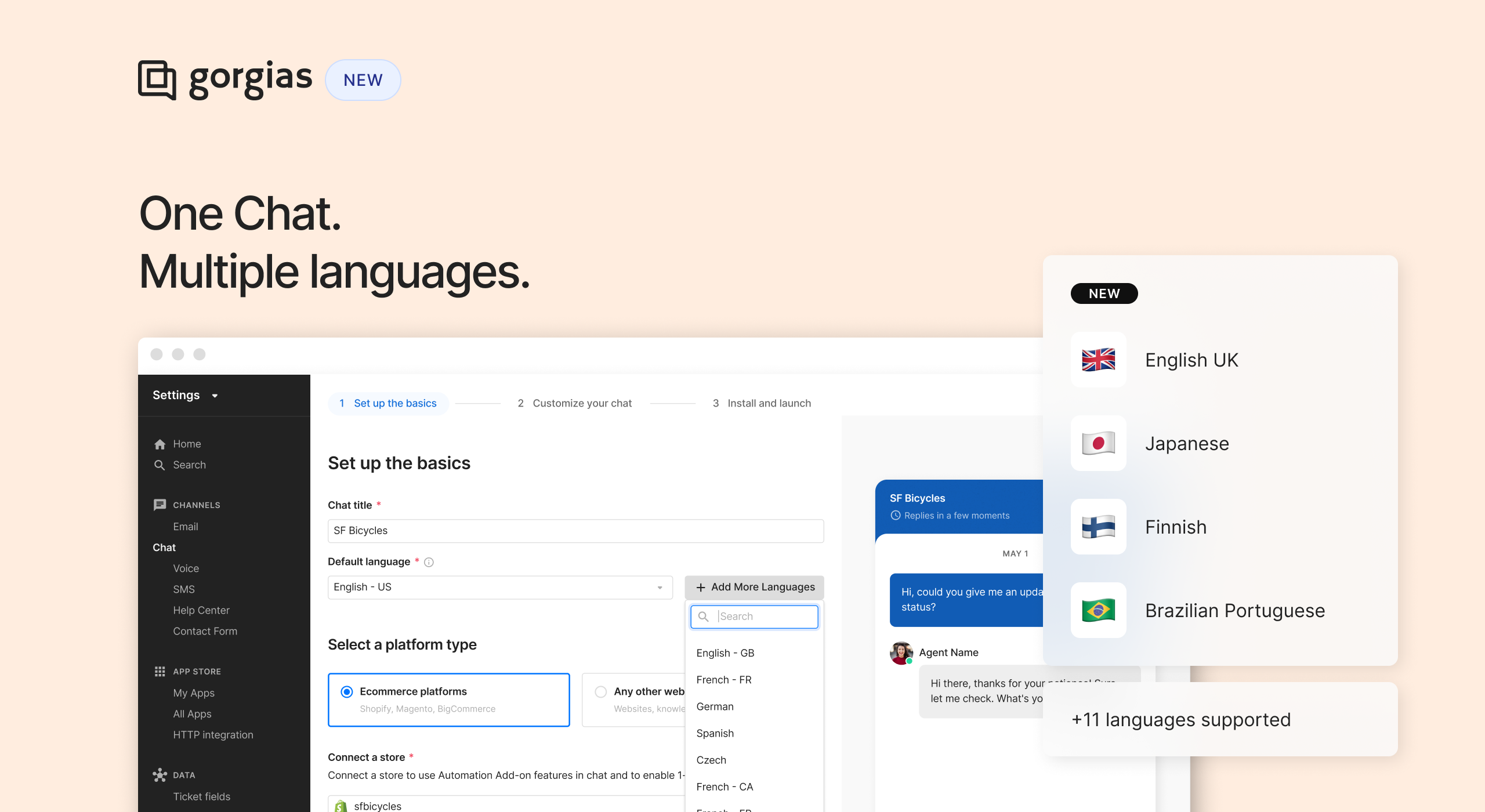 Say hello to Gorgias Multi-language Chat ⭐