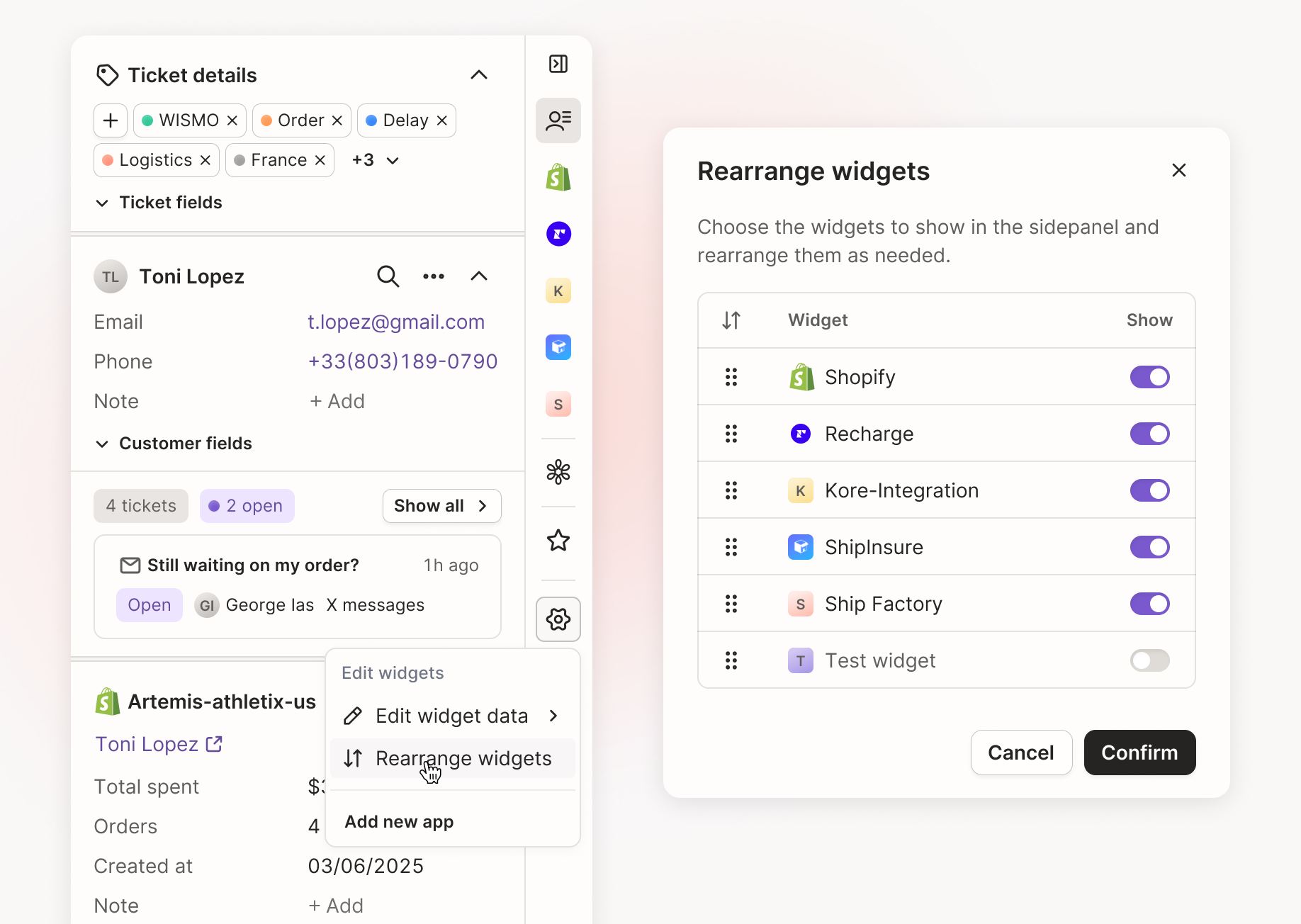Helpdesk 2.0: A more flexible sidebar