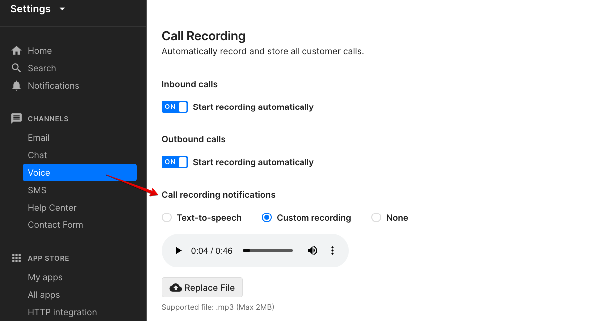 Customize Your Call Recording Notifications with Ease