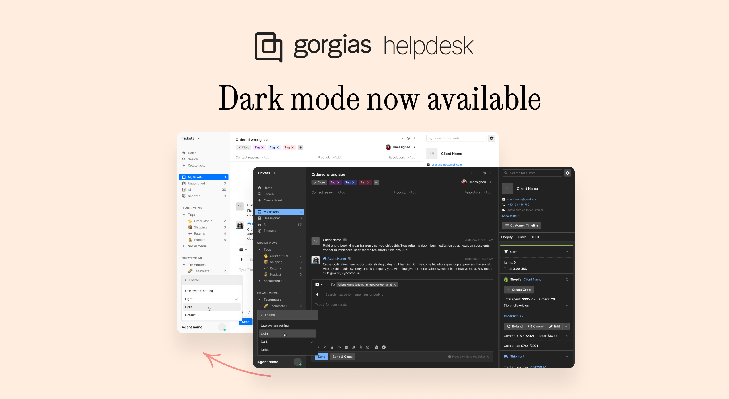 Dark mode now available âœ¨