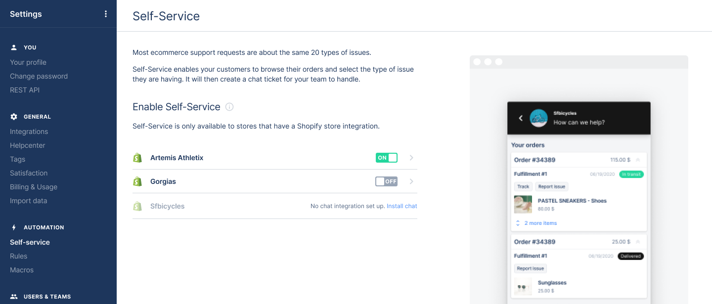 Adding returns and cancellations to our chat Self-service flows