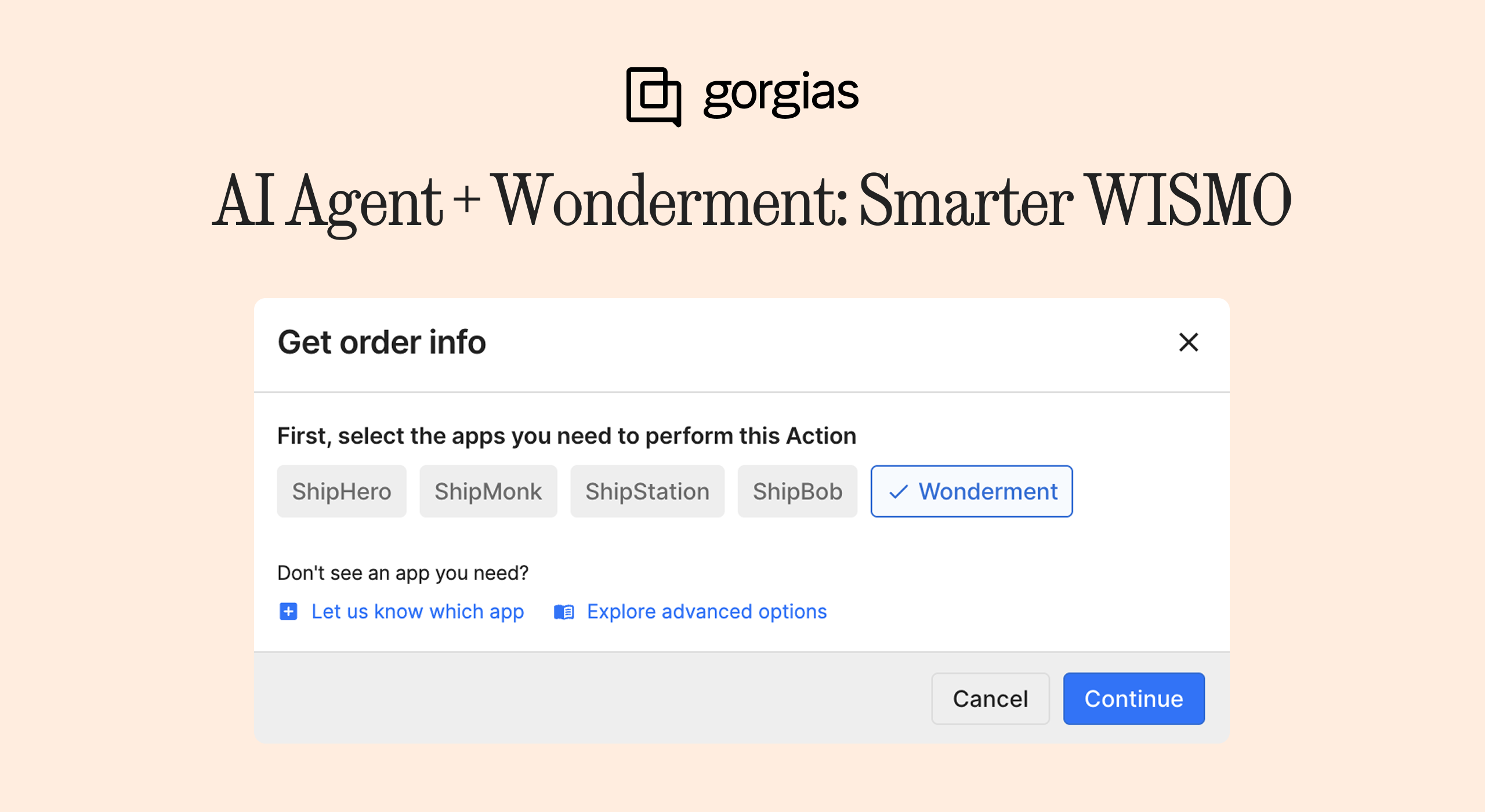 New AI Agent Action for Wonderment: Smarter WISMO responses