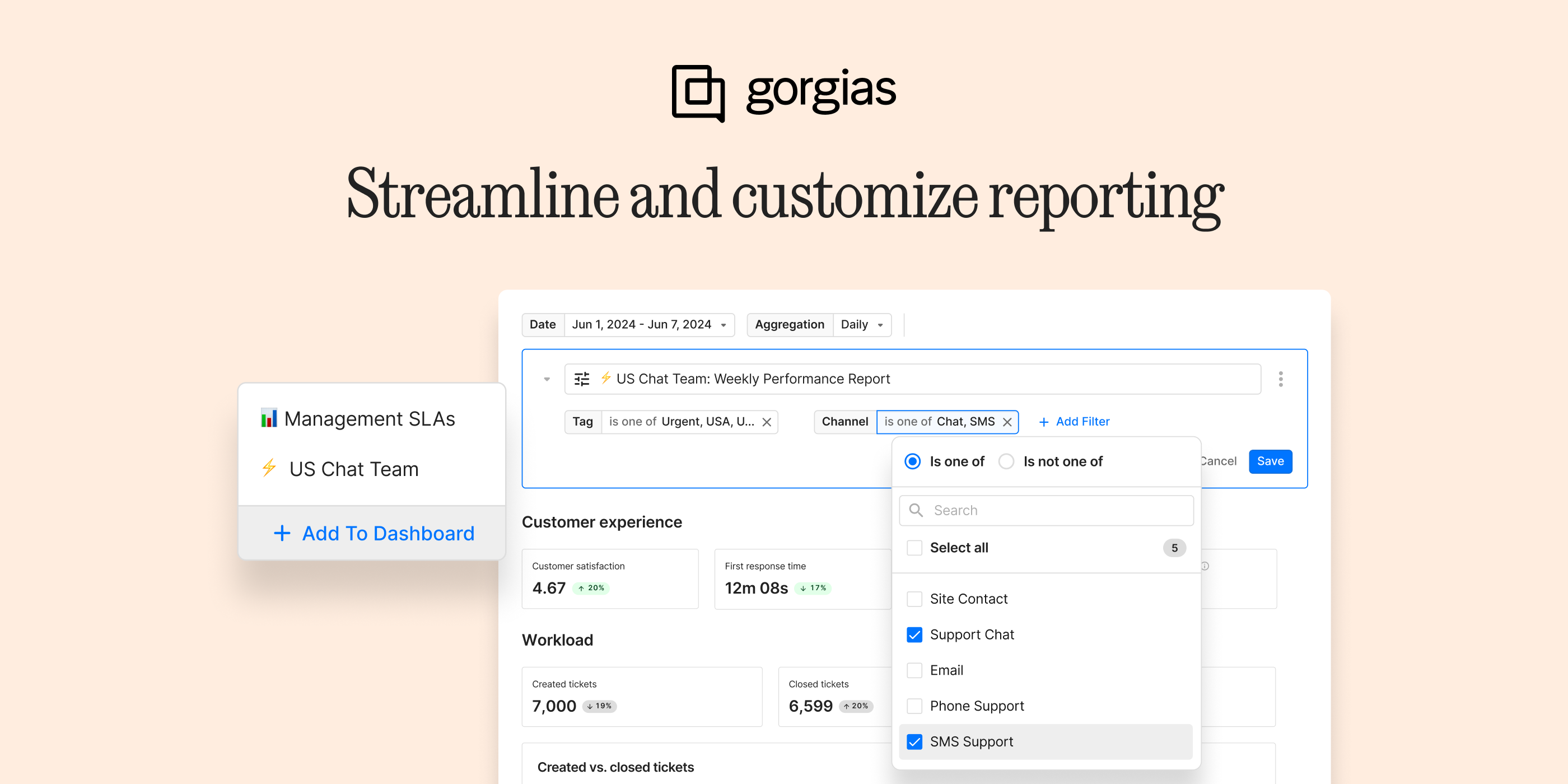 Streamline and customize reporting with Dashboards! 