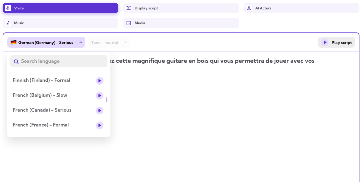 40 languages in the editor
