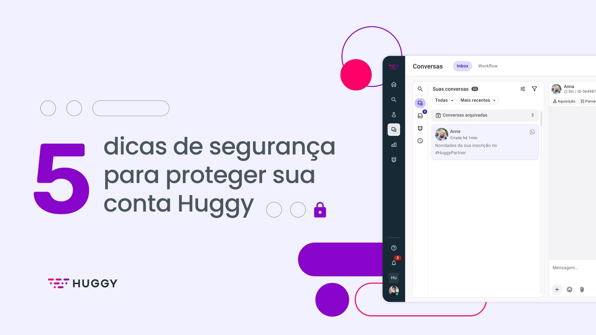 5 dicas de segurança para proteger sua conta Huggy