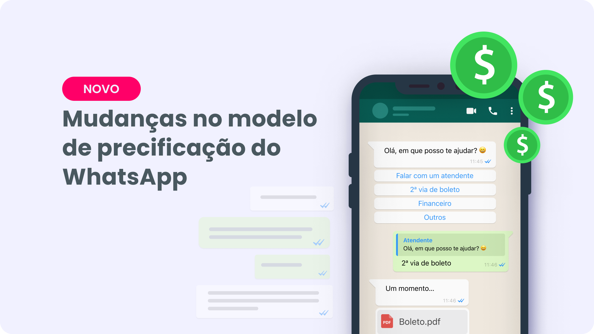 Mudanças no modelo de precificação do WhatsApp