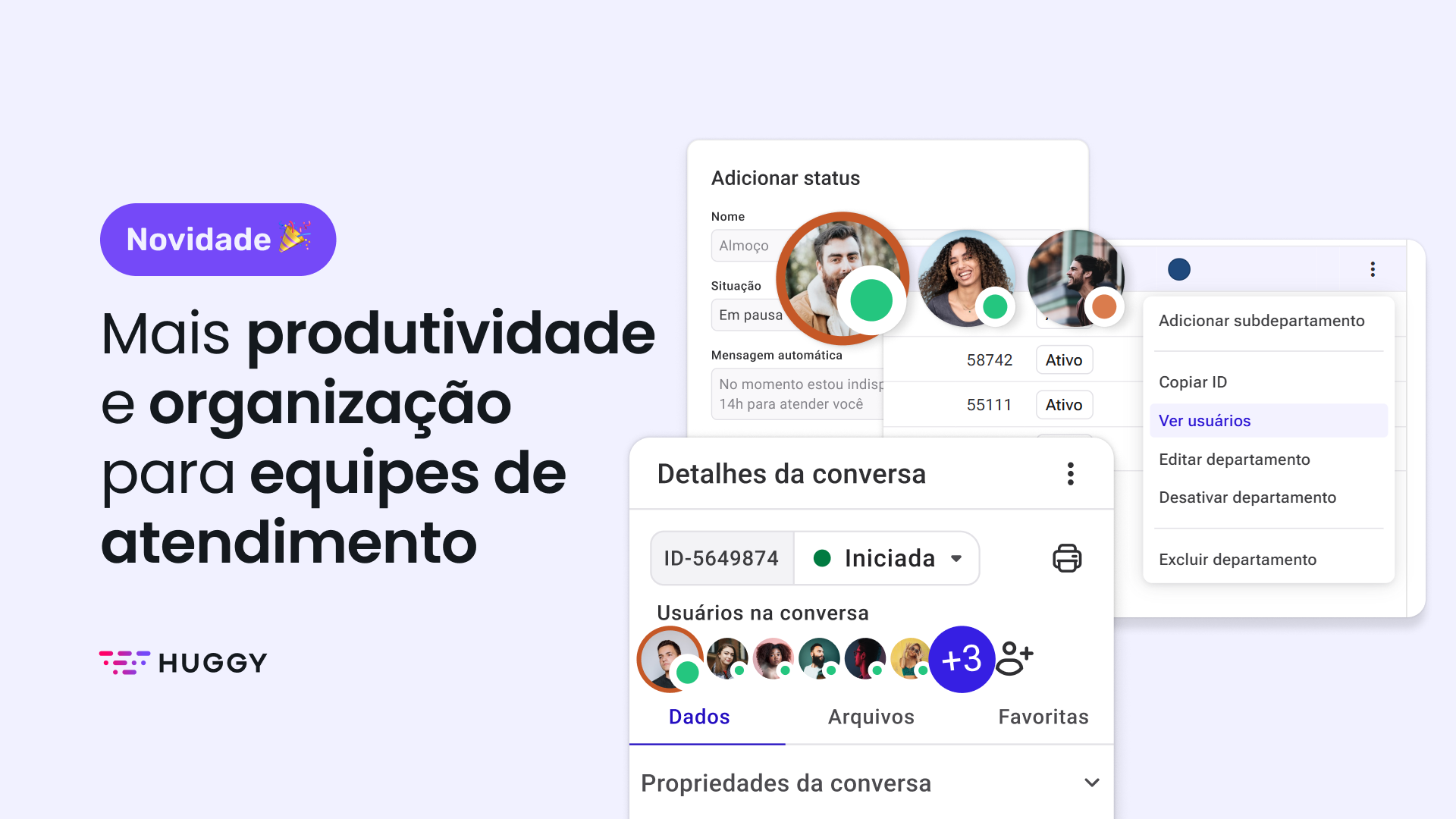 Mais produtividade e organização para equipes de atendimento
