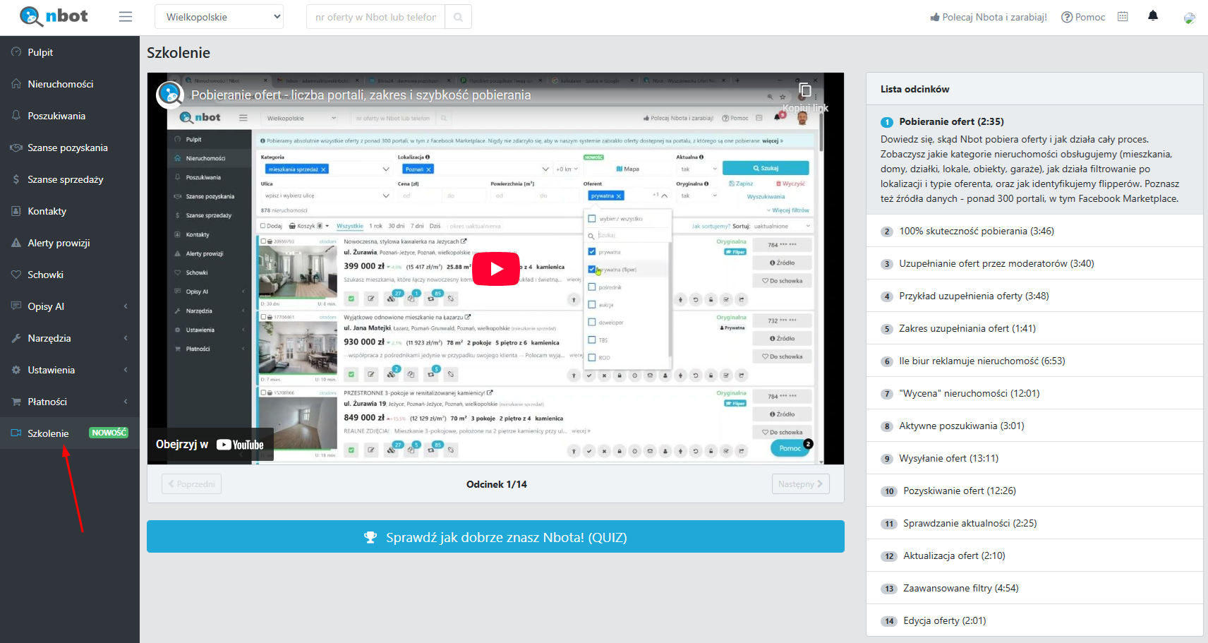 Szkolenie z Nbota - nowa forma