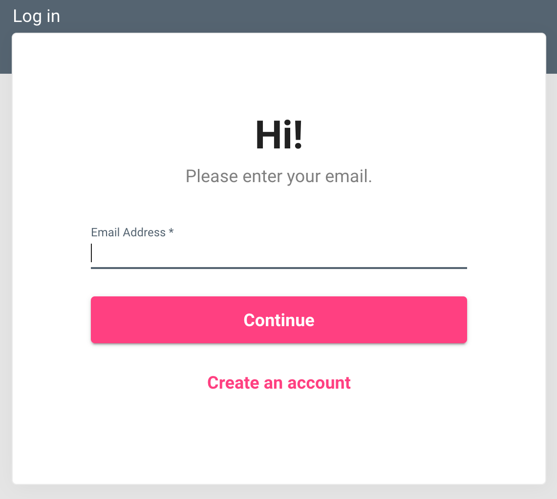 New Login and Signup Experience