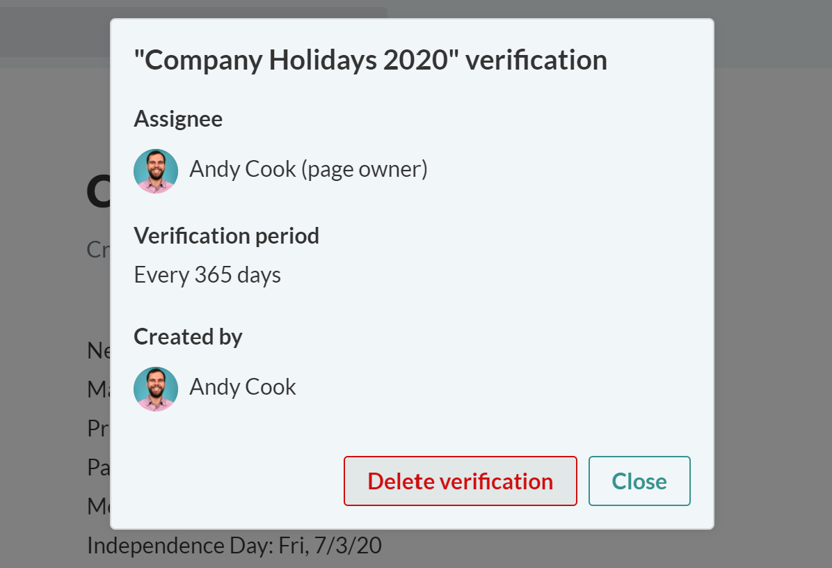 Verify Tettra Content on a Set Schedule