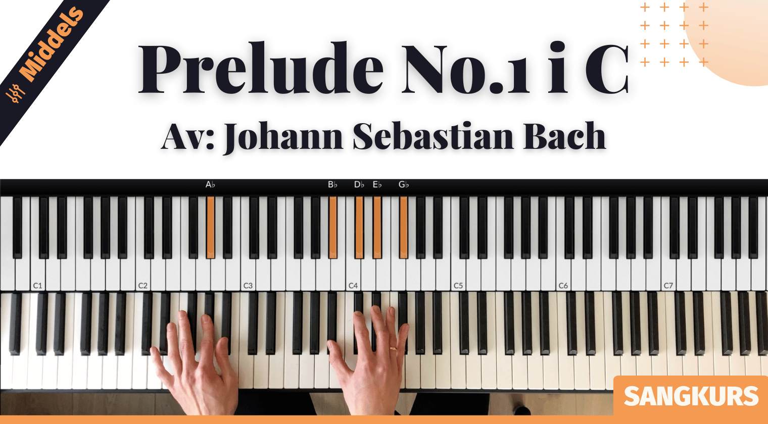 Nytt sangkurs: Prelude No.1 i C av Bach