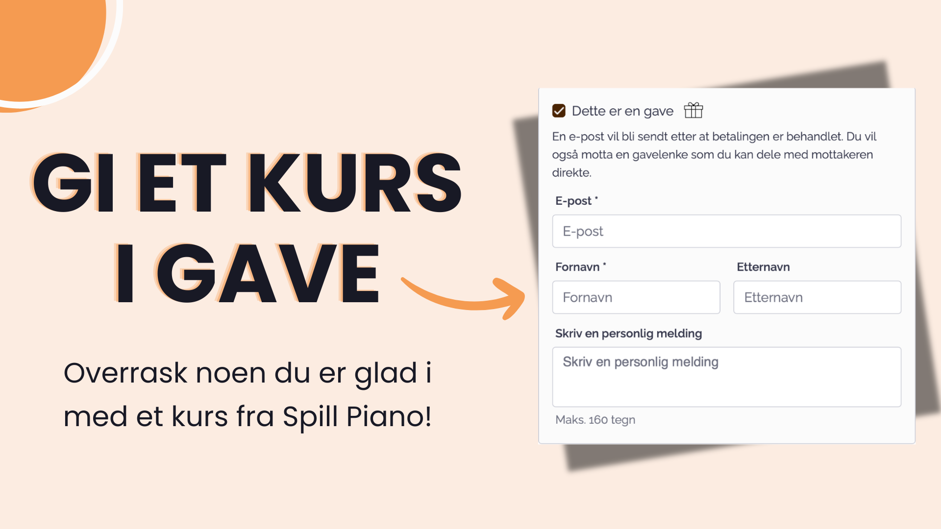 Gi et Spill Piano-kurs som julegave!🎁