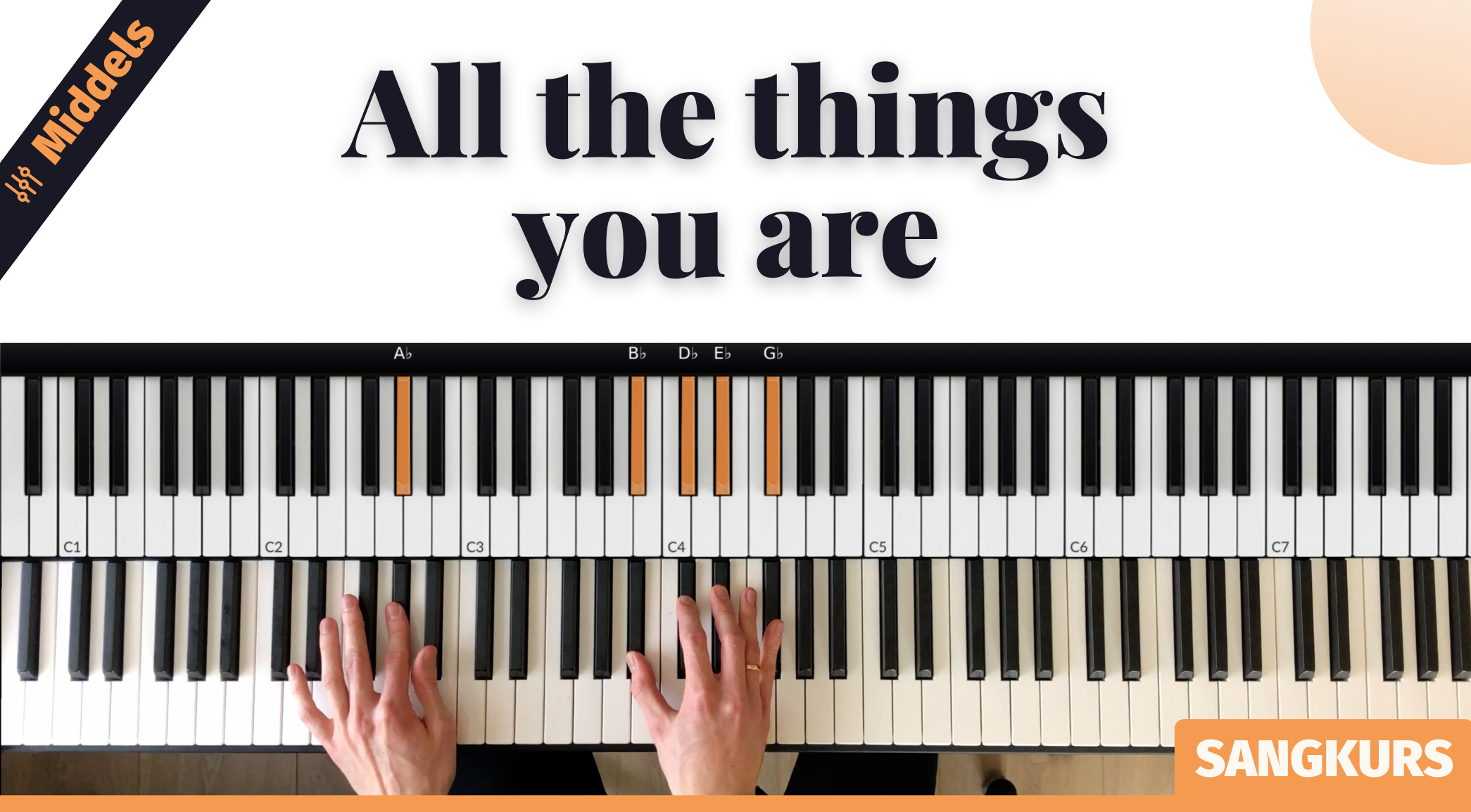 Nytt sangkurs: "All the things you are"