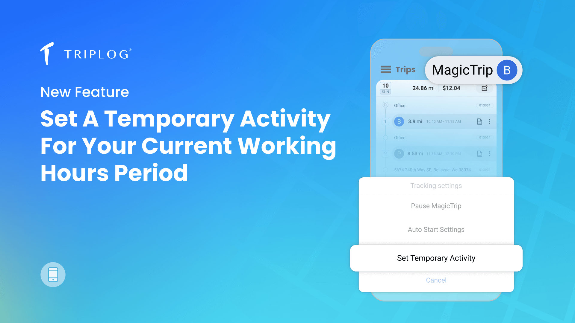 New Feature: Set a Temporary Activity for Your Current Working Hours Period