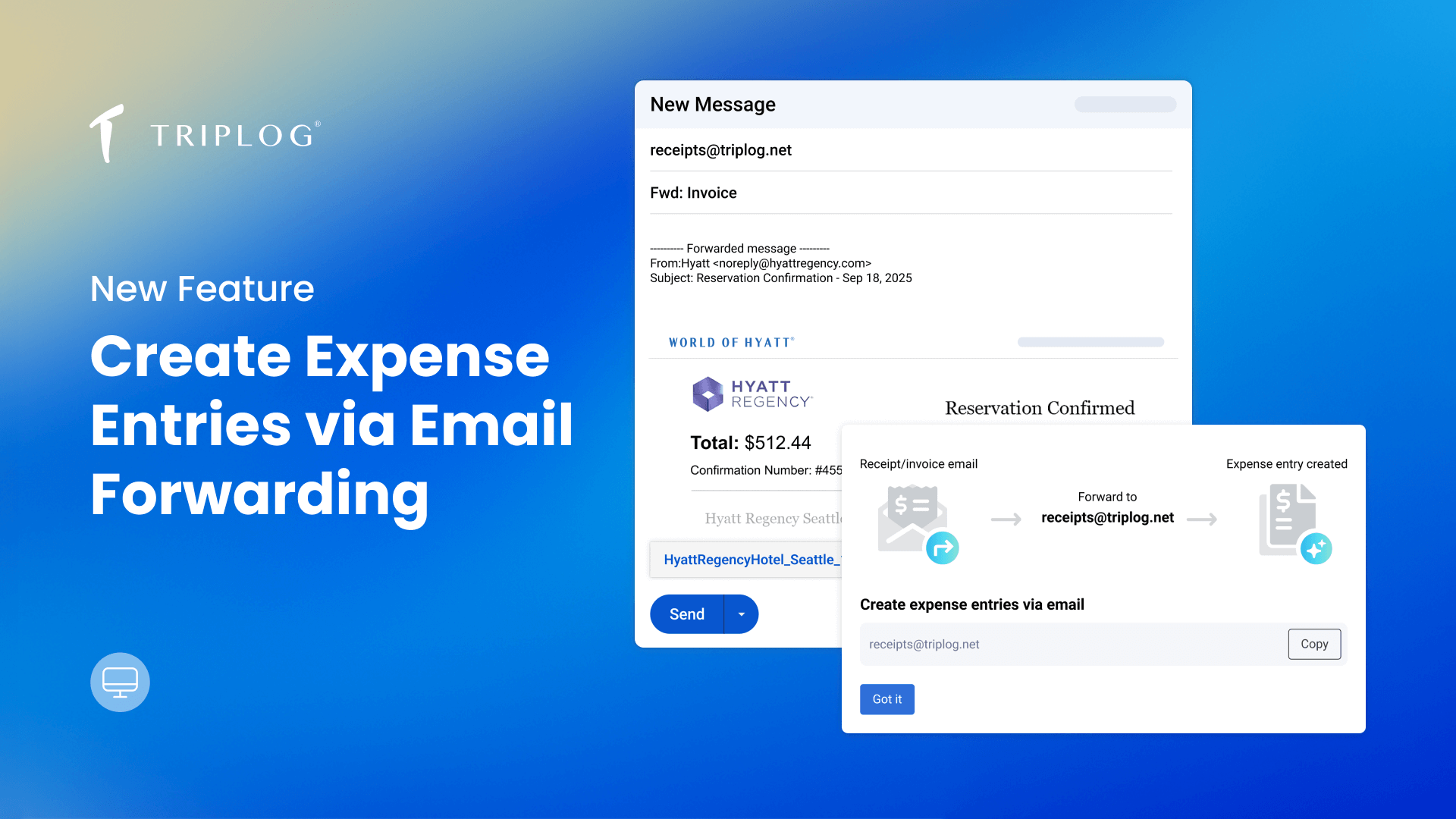New Feature: Create Expense Entries via Email Forwarding
