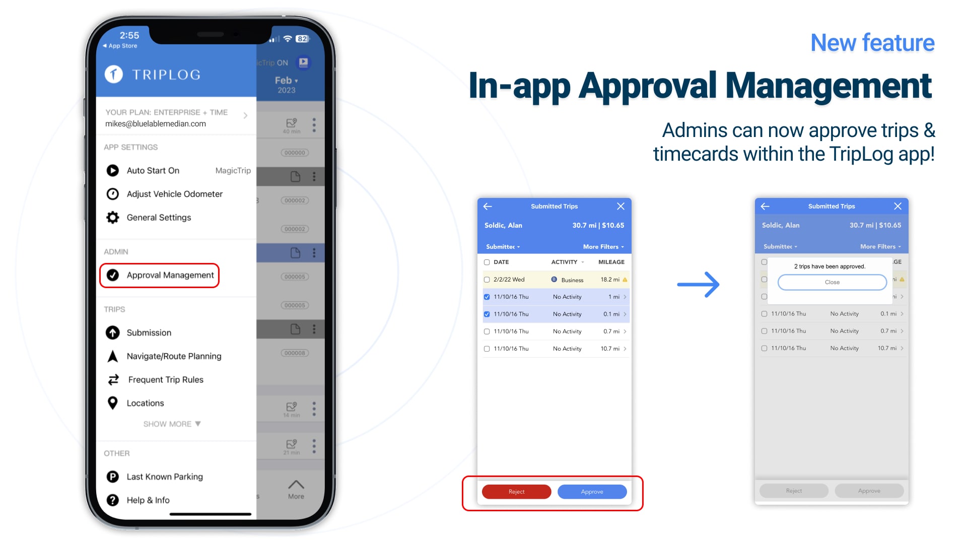 In-app Approval Management