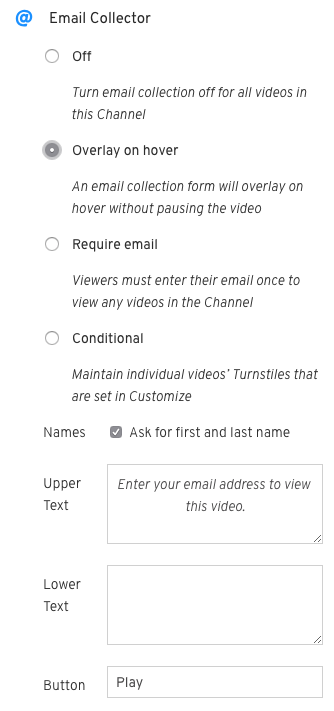 Email Collecting in Channels