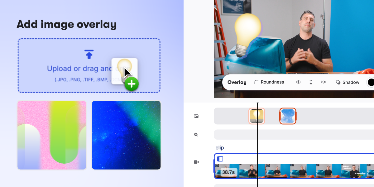 🖼️ Add image overlays in the editor
