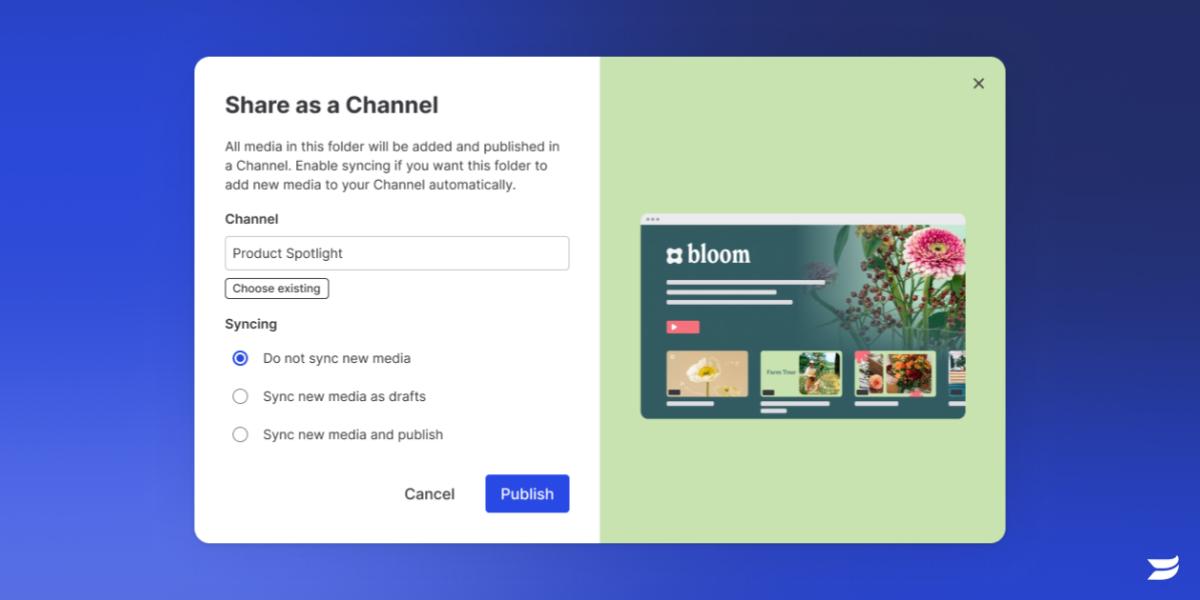 📺Show off your content in a click with Share as Channel