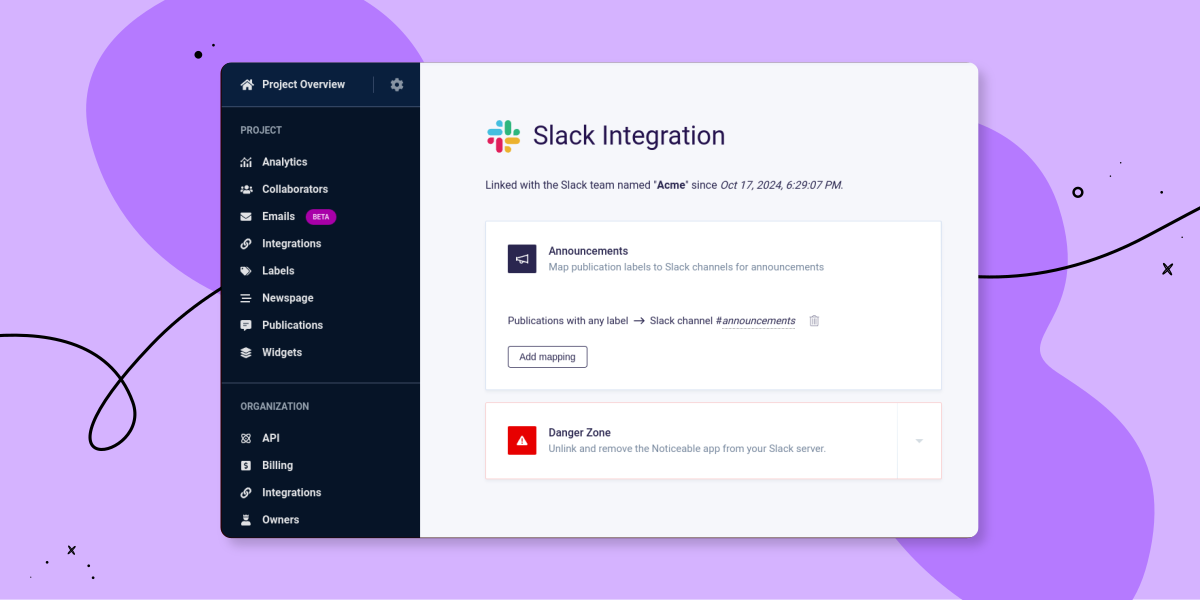 Slack Integration