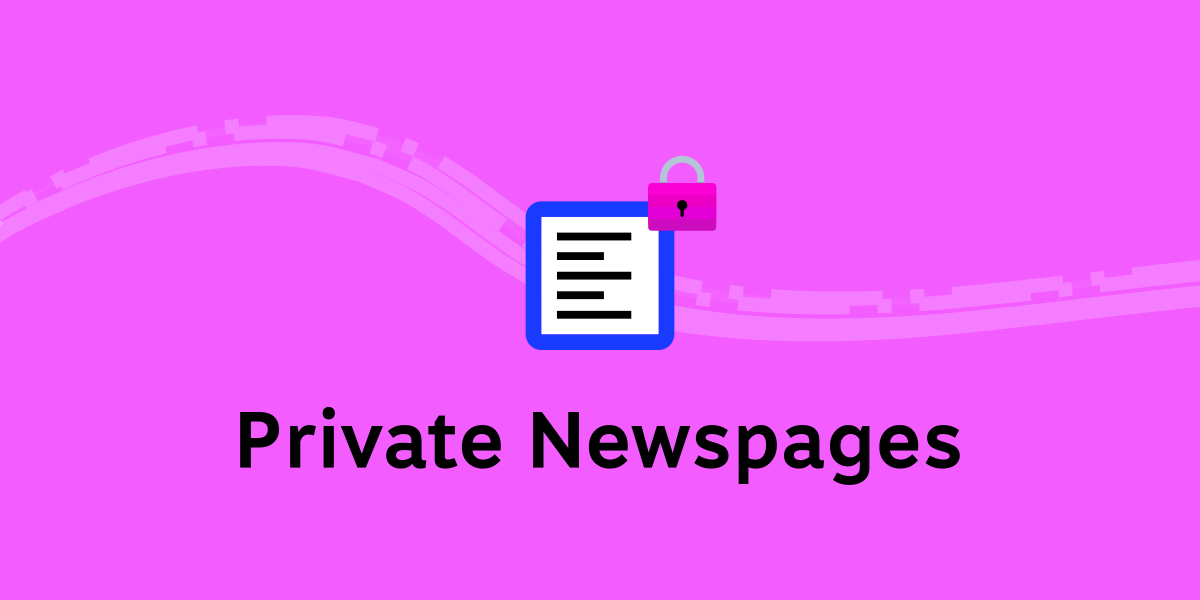 Private Newspages 🔒
