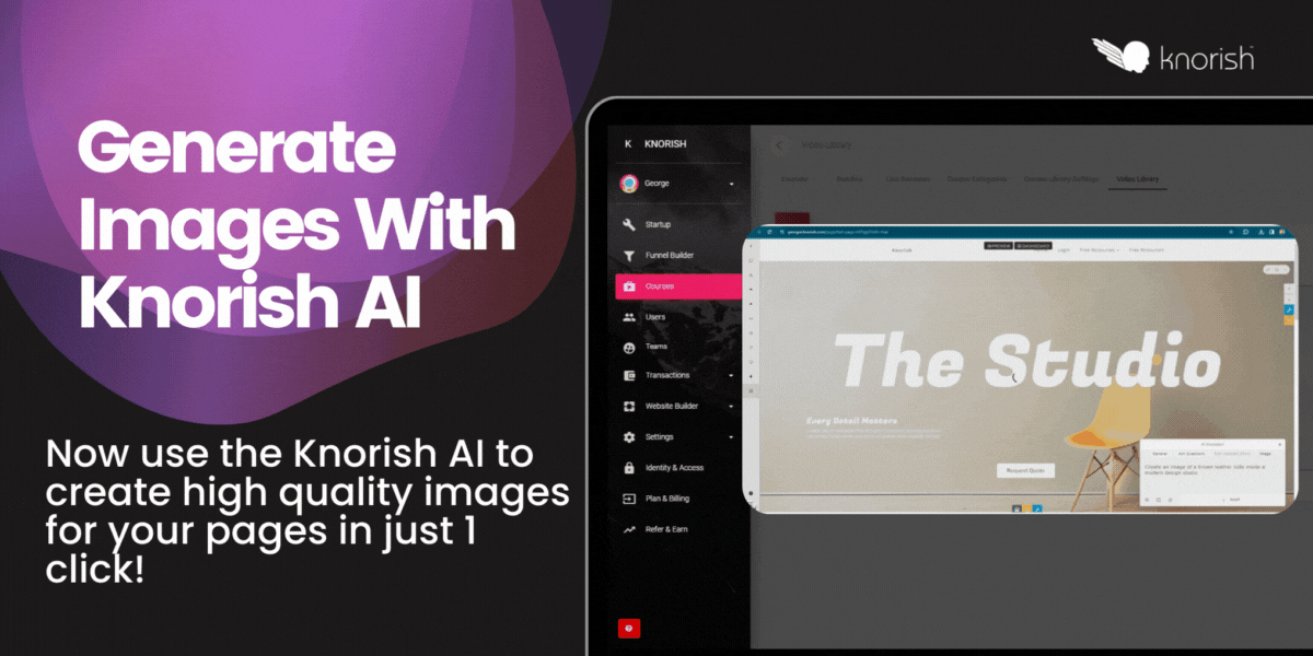 Introducing The Knorish AI Image Generator For Pages