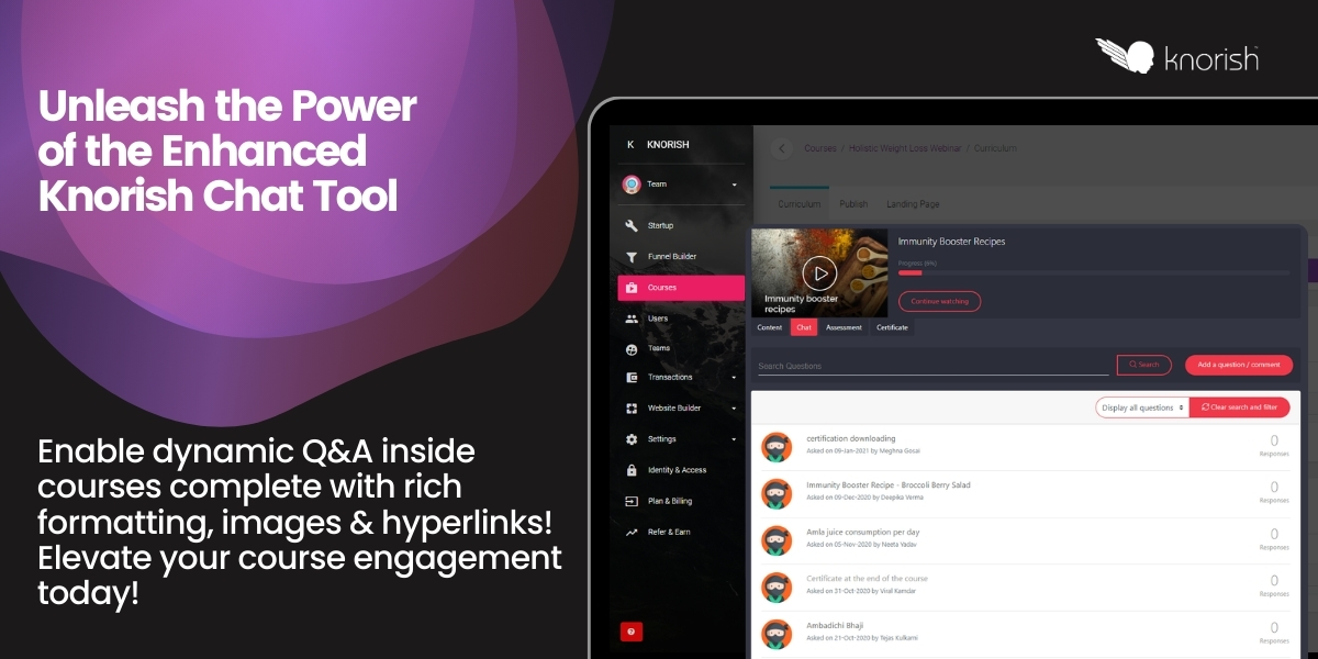 Supercharge Student Engagement: Get Ready for the All-New Knorish Chat Tool!