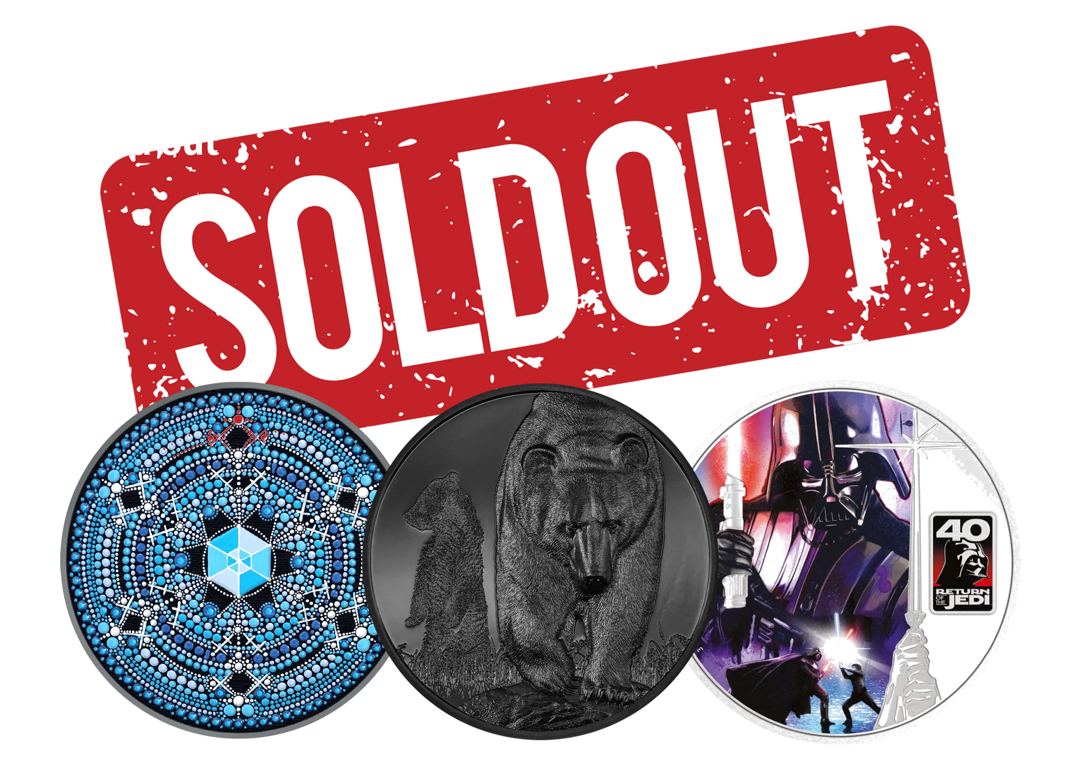 Sellouts + your chance at a 1-kilo silver coin