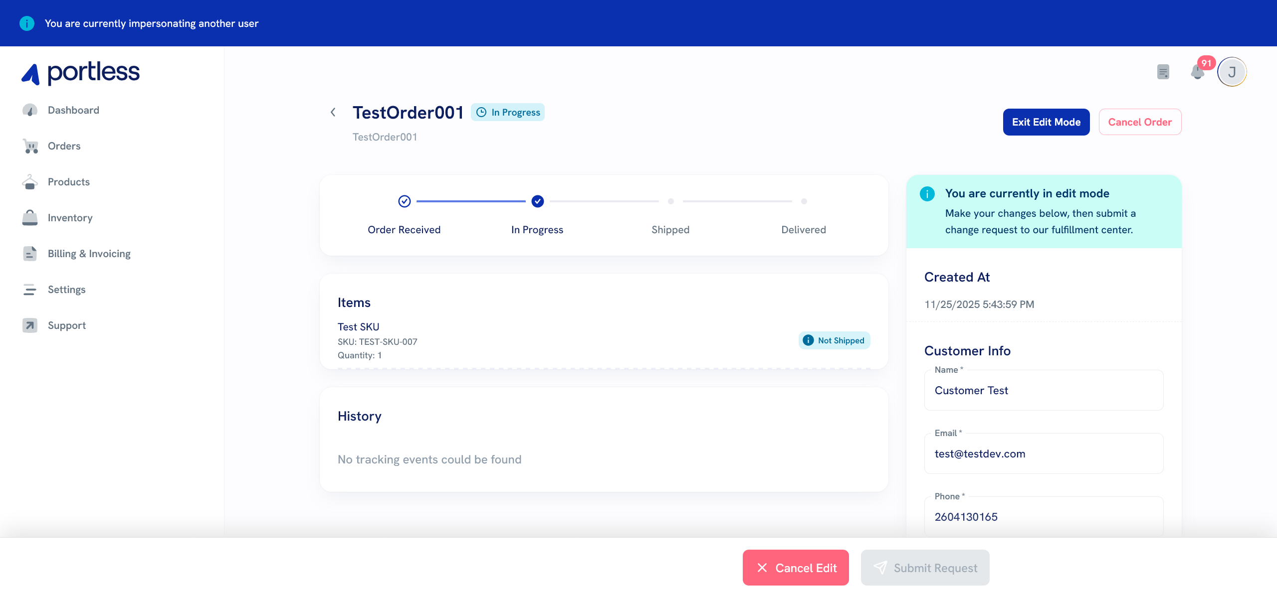 Update Orders Faster with Portless's New Editing Feature [Beta Release]