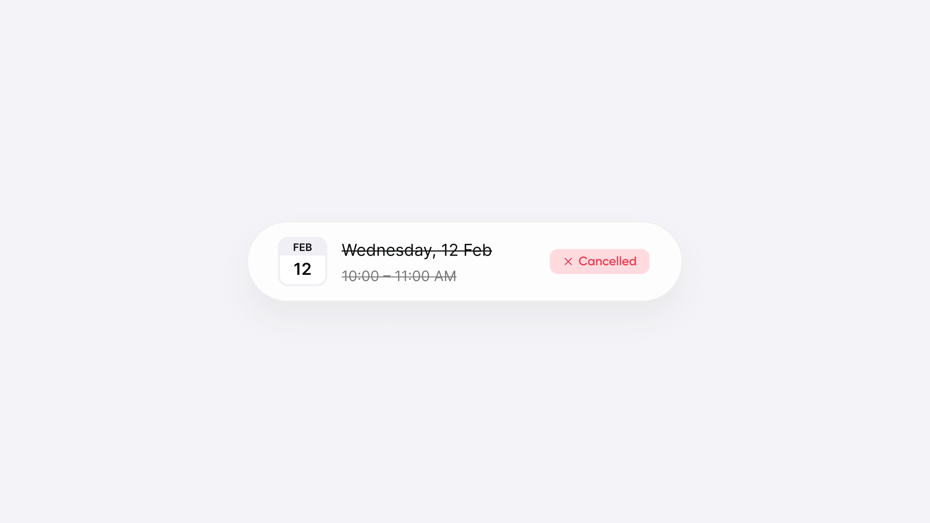 Cancel an event