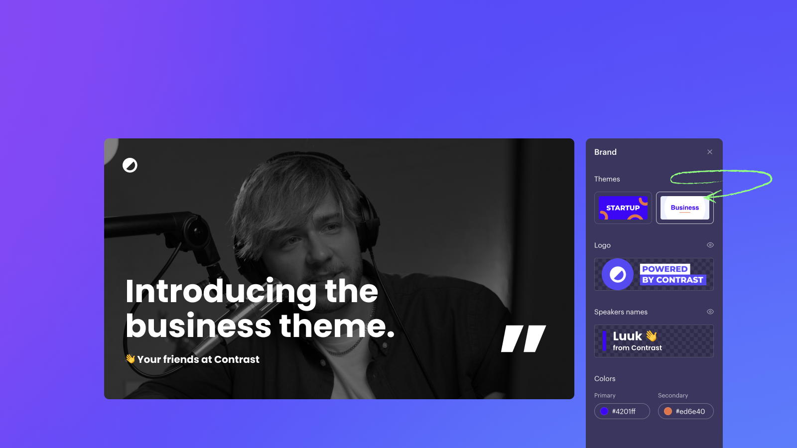 ✨ Business theme