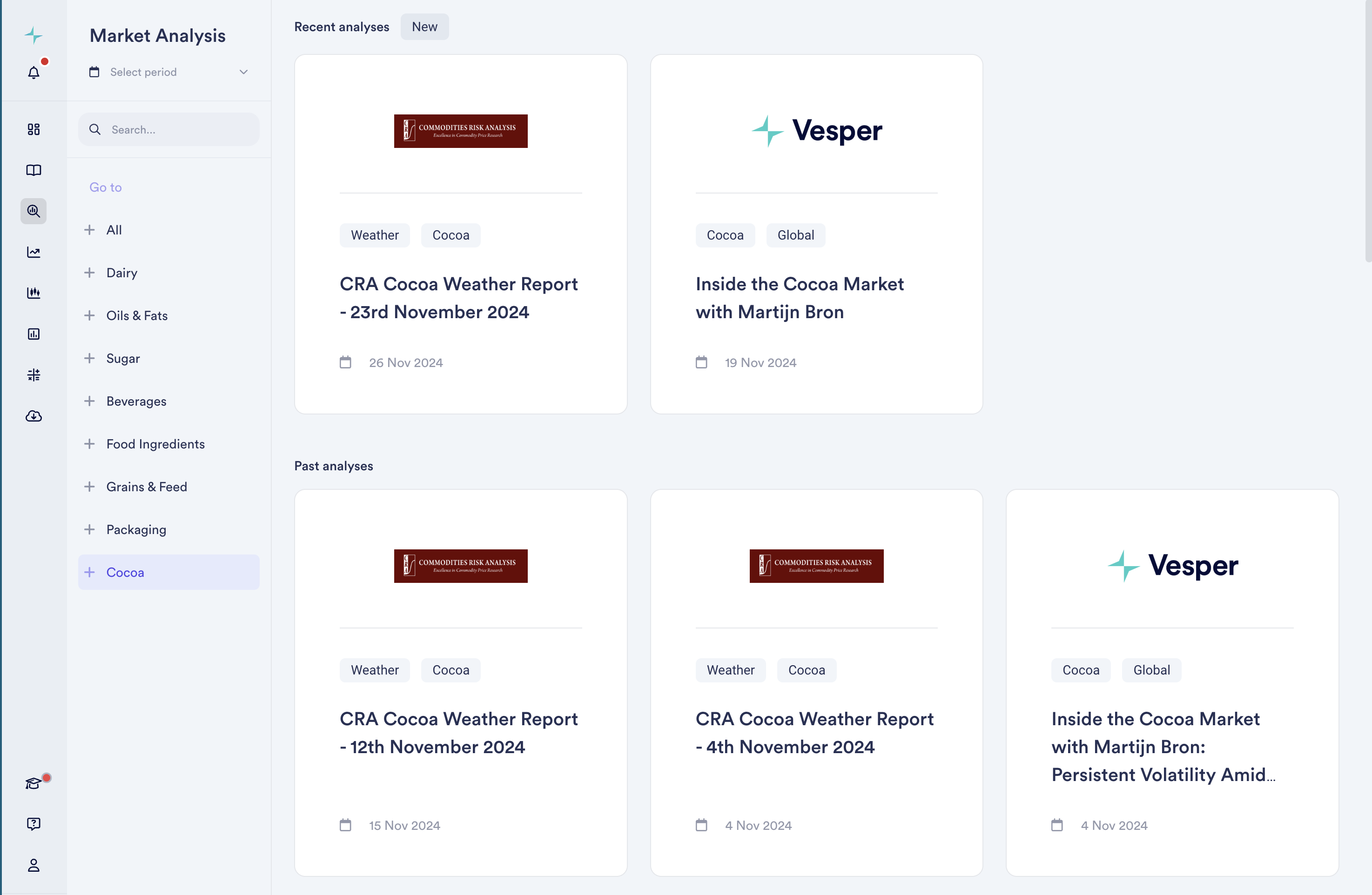 Expert Cocoa Weather Reports with CRA