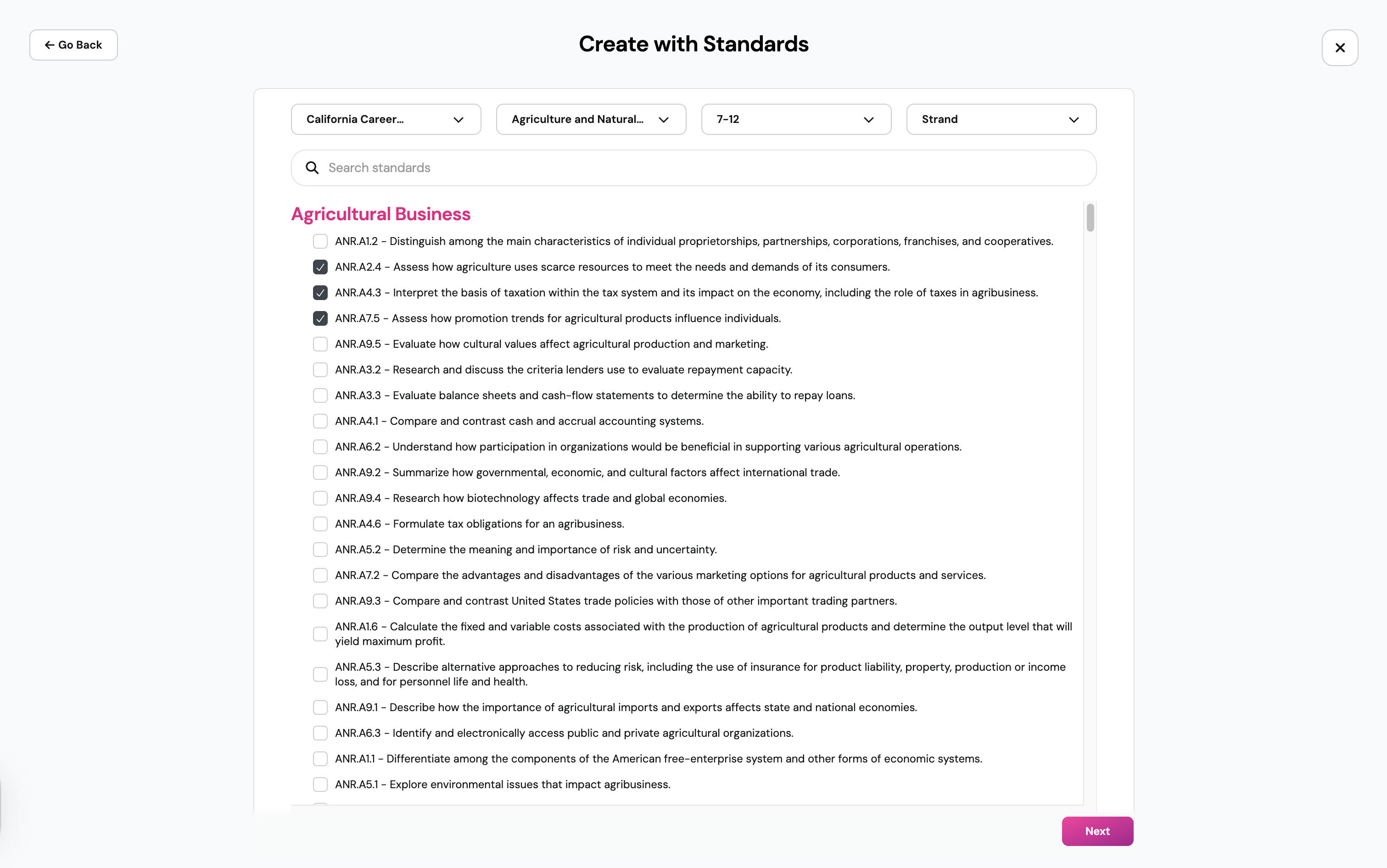 Create CTE standards-aligned assessments