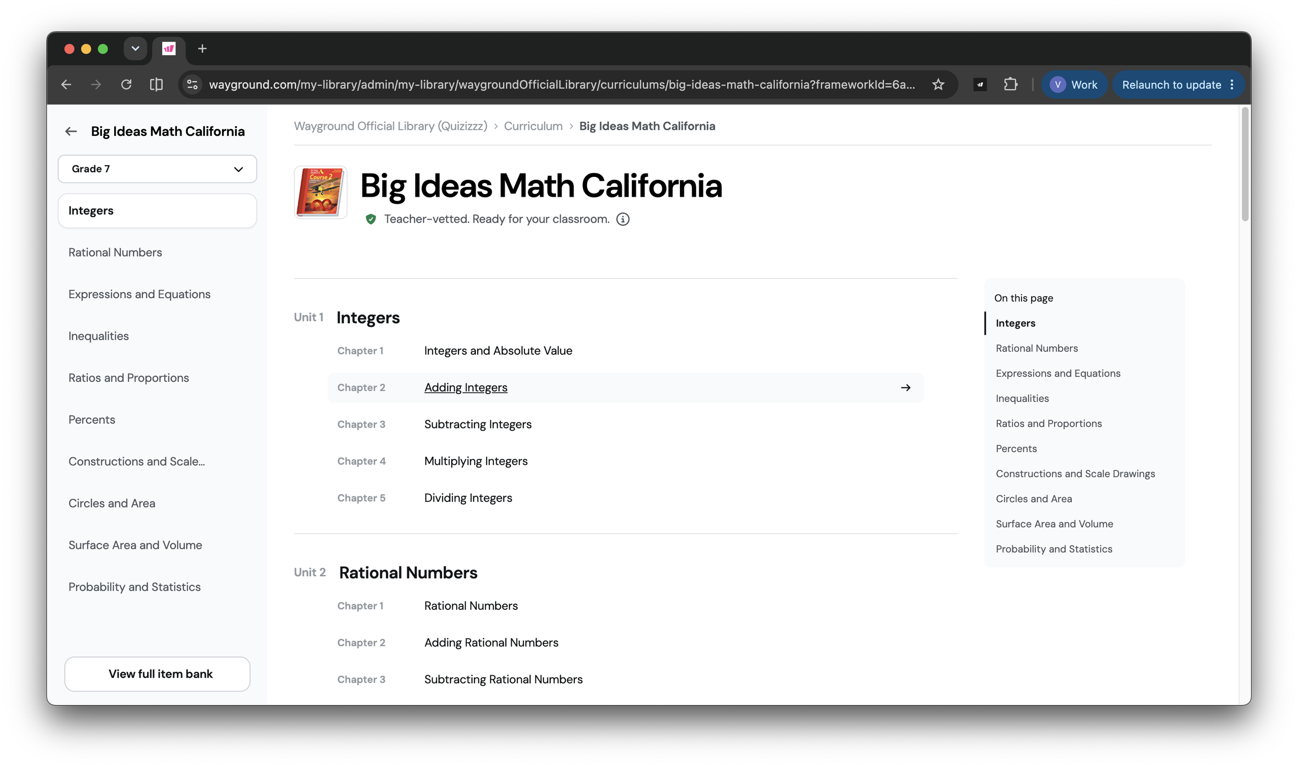 Assign ready-made assessments built for your curriculum and standards