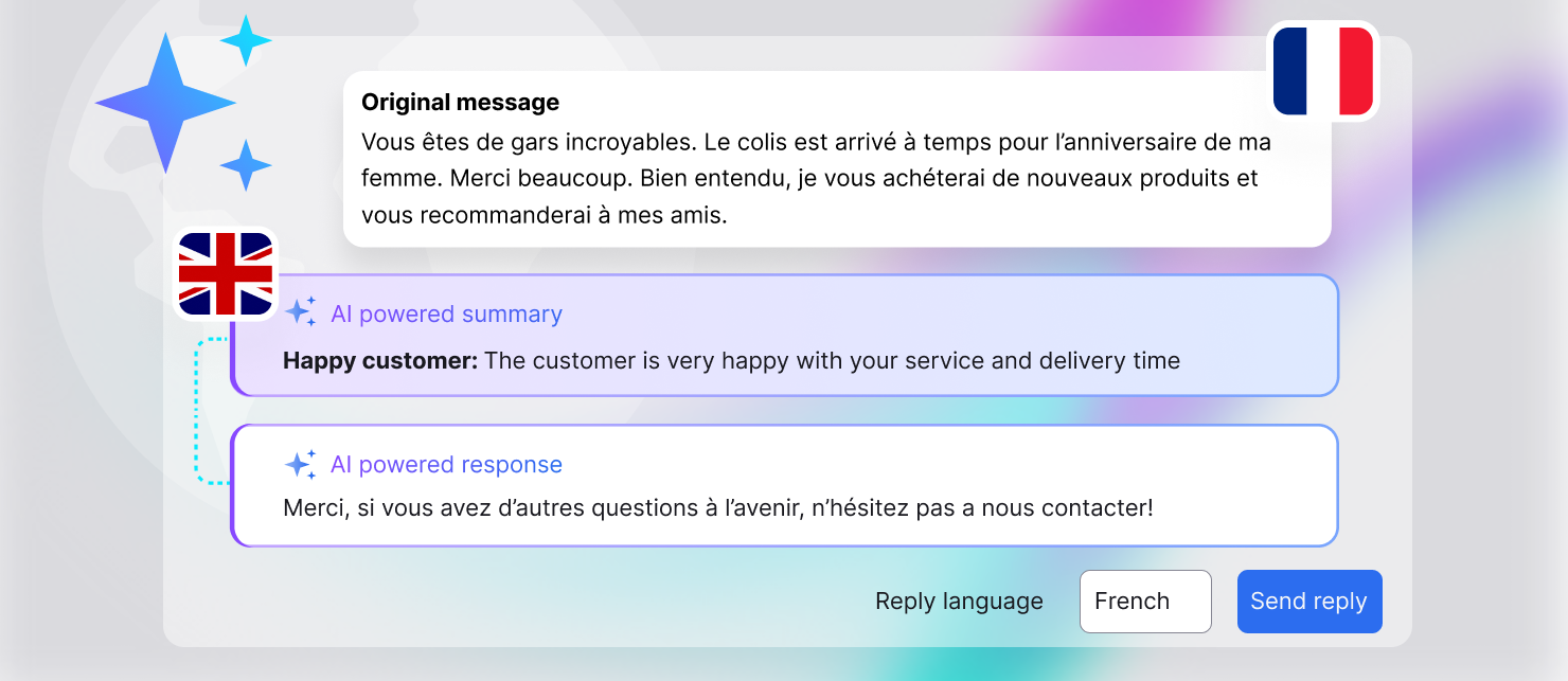 AI Assist reply suggestions and Handsfree replies now work in multiple languages!