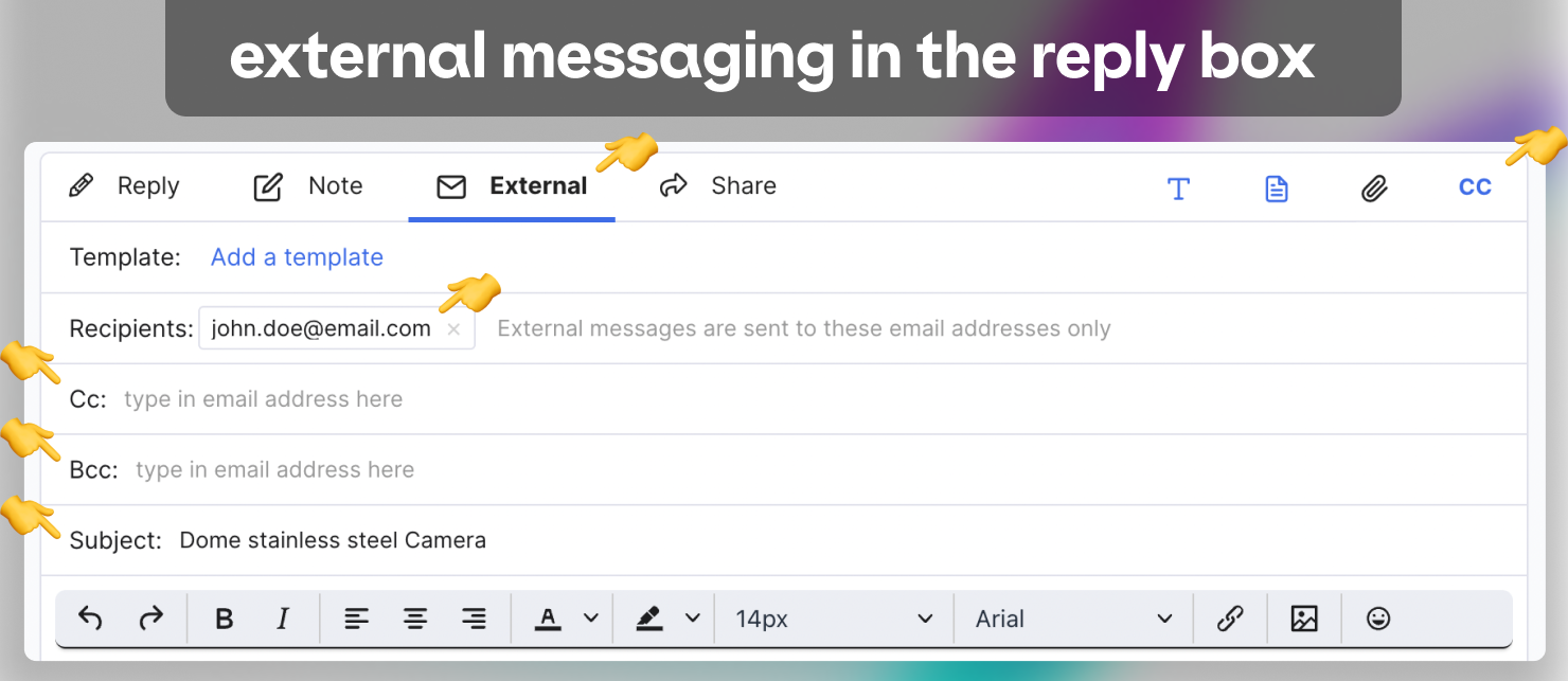 We've improved the way you collaborate using external messages
