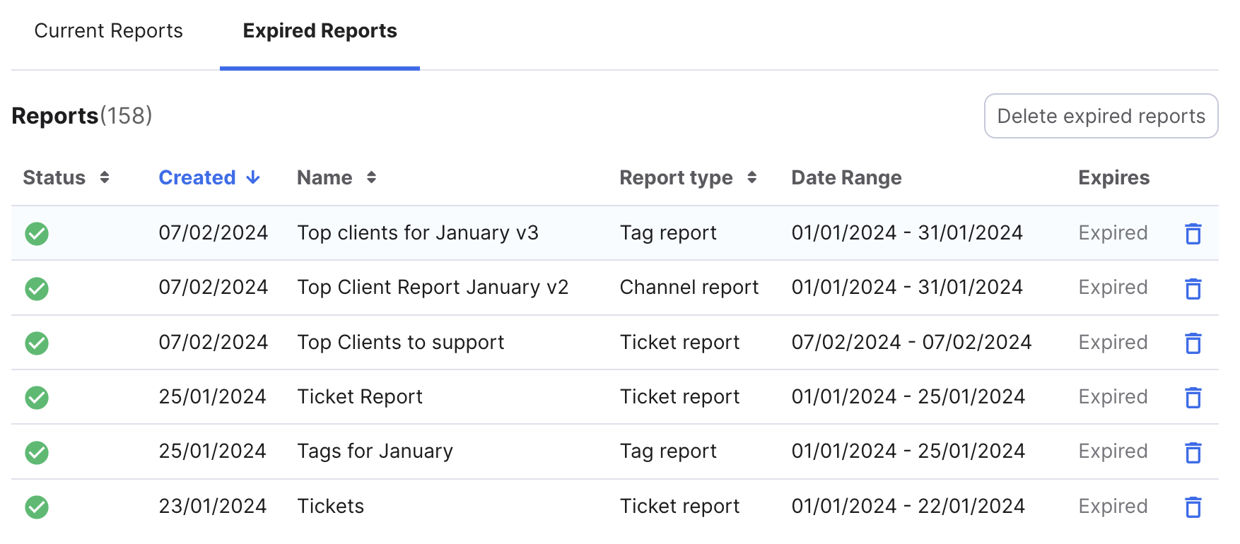 Easier to manage Report Extracts!