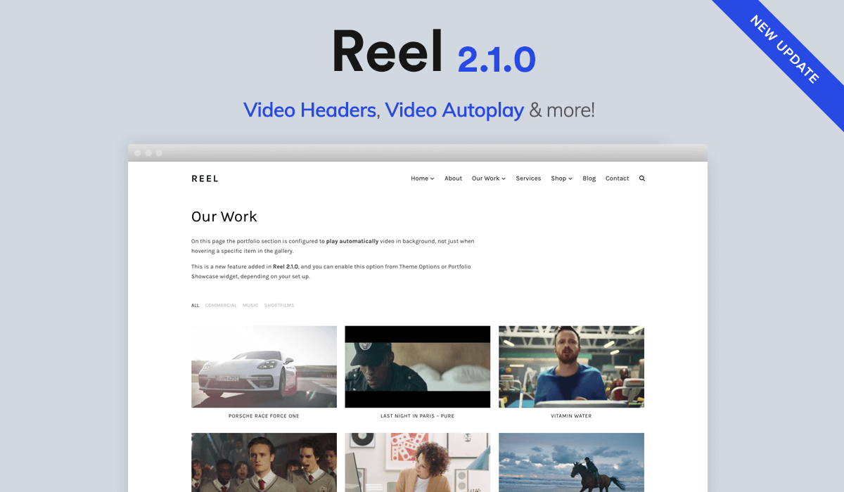 Reel 2.1.0 — Video Headers, GIPHY Integration & More!