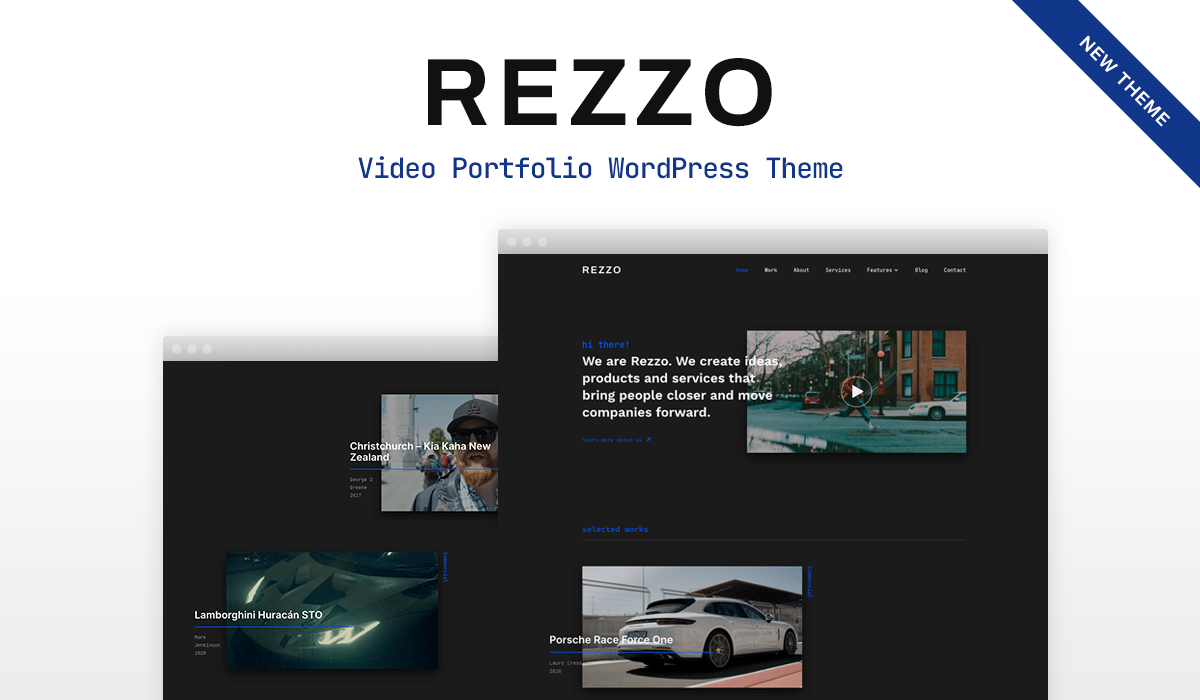 Rezzo — New Video Portfolio Theme
