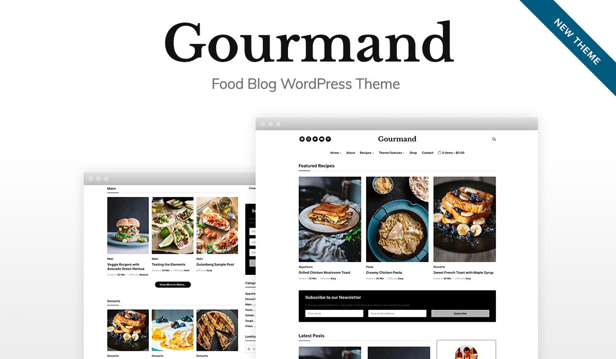 Gourmand — A New Food Blog Theme