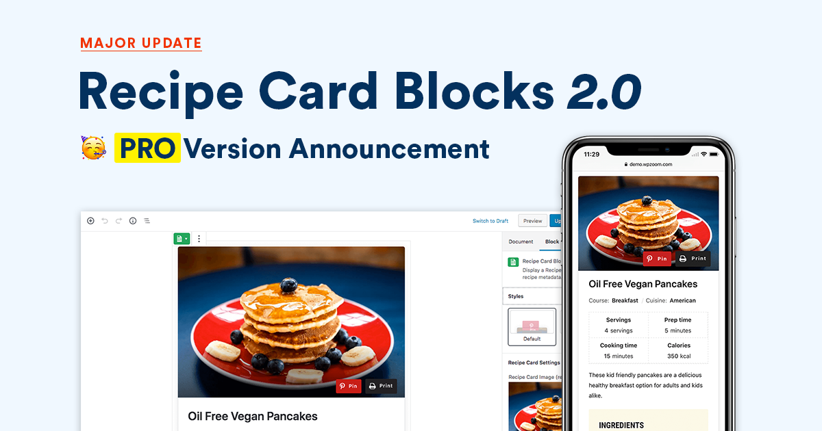 Recipe Card Blocks 2.0 Released