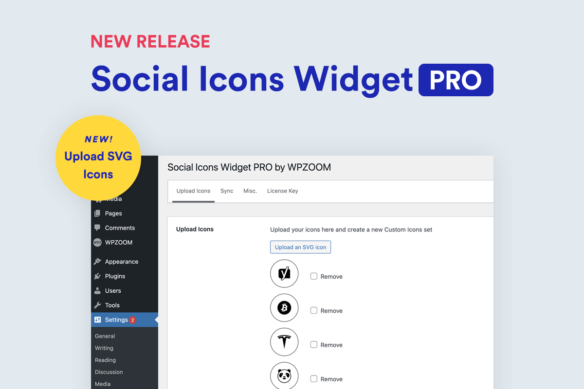 Social Icons Widget PRO Released
