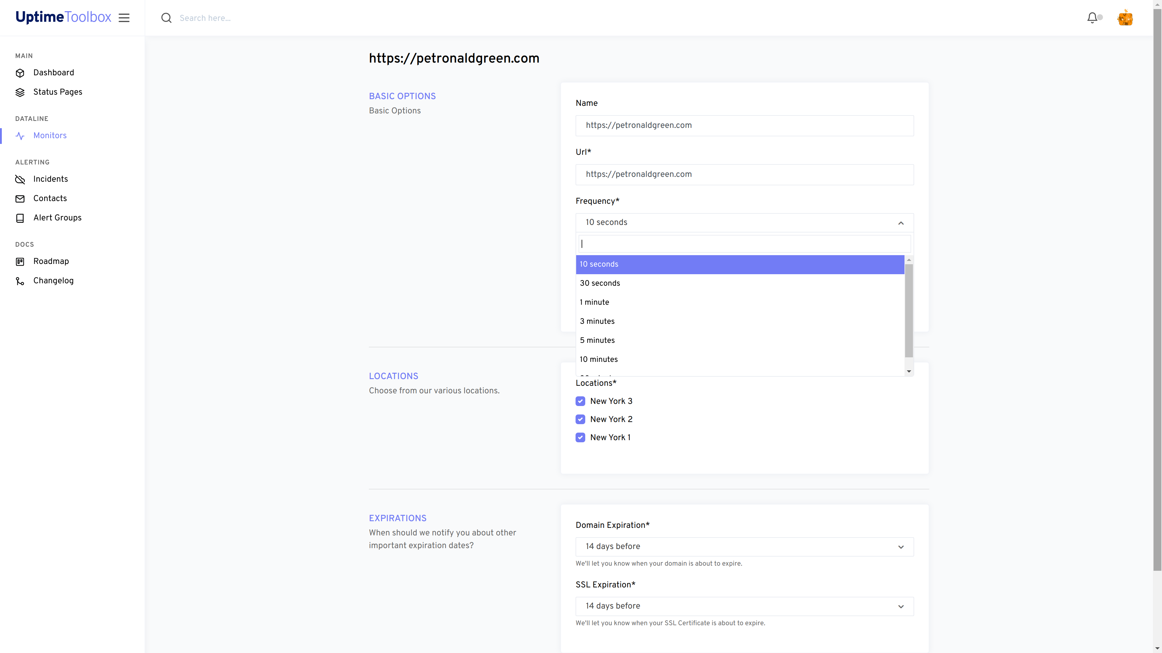 Introducing configurable frequencies